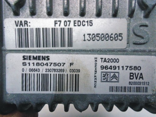 Riadiaca jednotka prevodovky Citroen C5 9649117580 automat