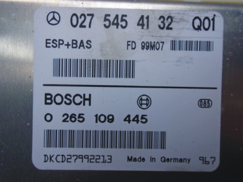 Riadiaca jednotka ESP + BAS Mercedes A 0265109445