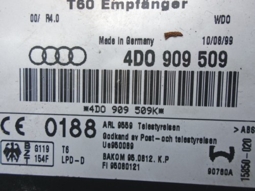 Komfortka Webasto Audi A6 4D0909509K