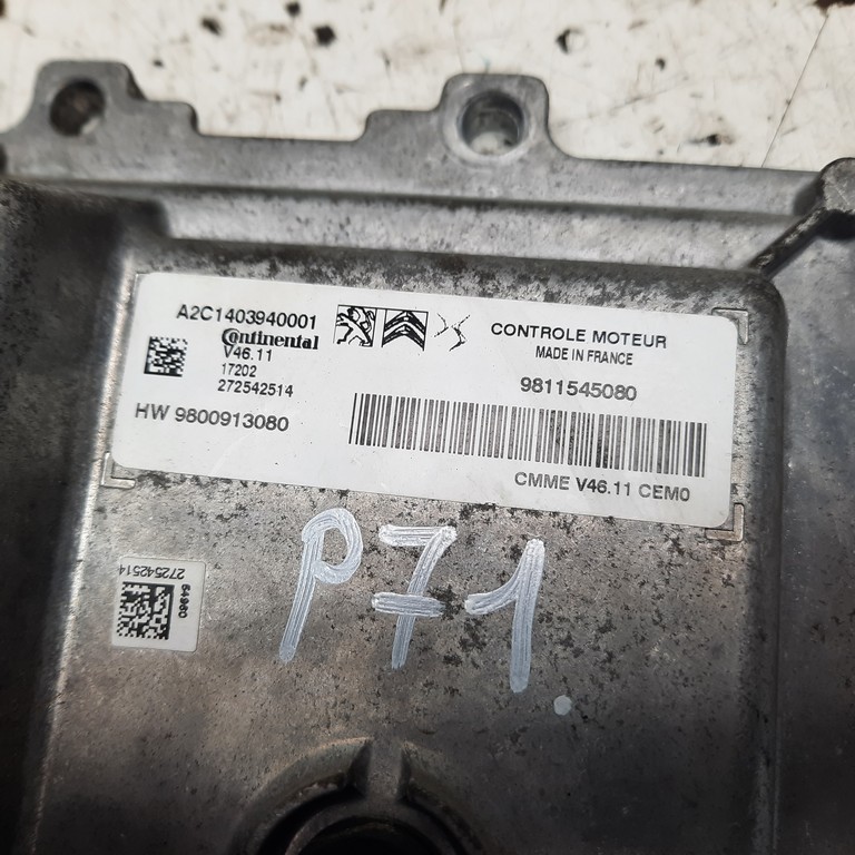 Riadiaca jednotka motora Peugeot 301 9811545080