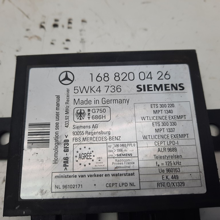 Riadiaca jednotka imobilizéra IMMO Mercedes A 1688200426