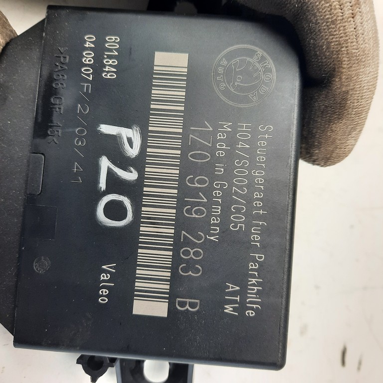 Riadiaca jednotka parkovacích senzorov Škoda Octavia II 1Z0919283B