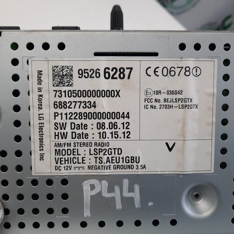 Autorádio Chevrolet Aveo 95266287 688277334