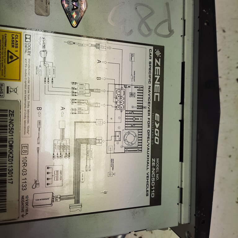 Autorádio DVD Opel Astra H ZE-NC5011D ZENC5011D