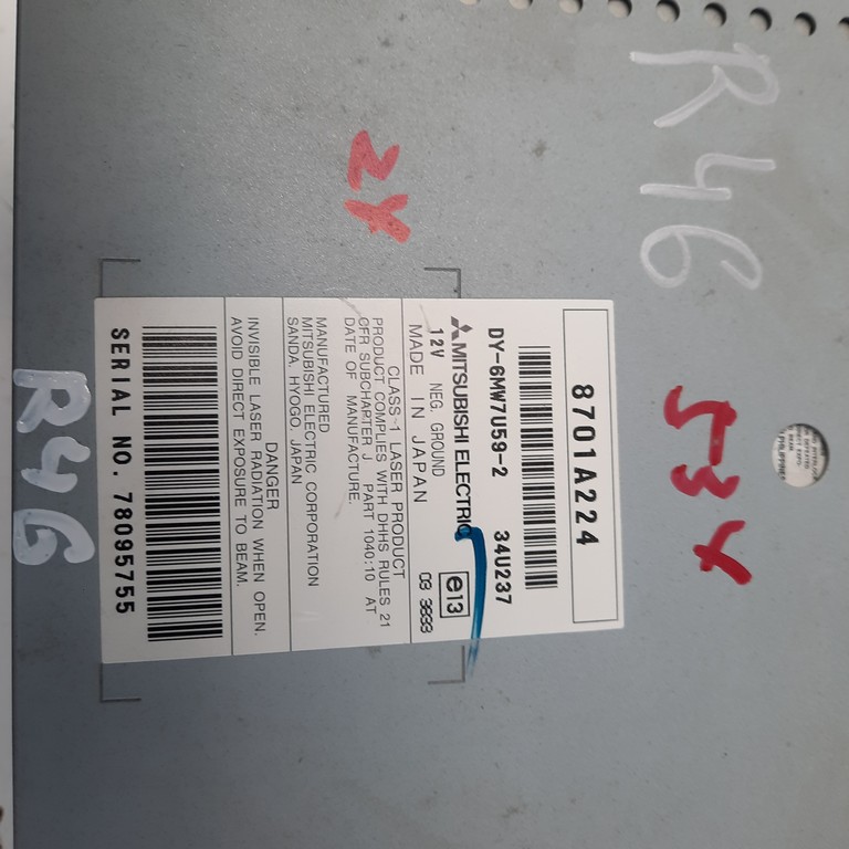 Autorádio Mitsubishi Outlander 8701A224 78095755