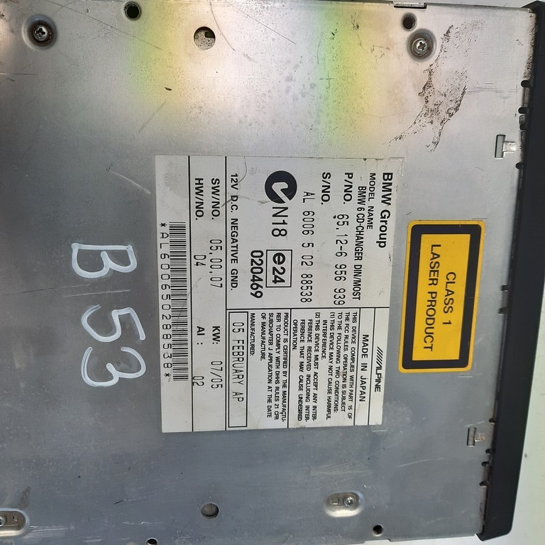 Autorádio CD menič BMW 5 E60 E61 65.12-6956939