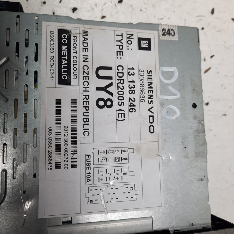 Autorádio Opel Signum 13138246 330886636