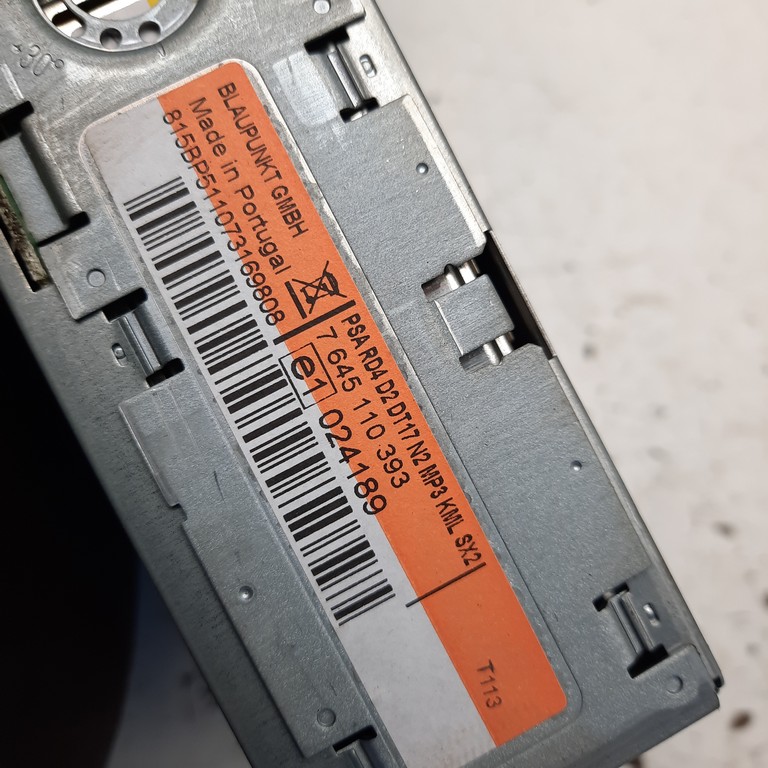 Autorádio Peugeot 407 9660647677 7645110393