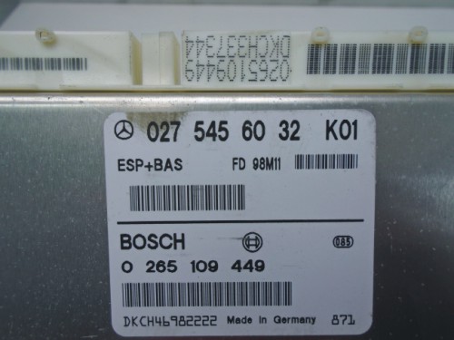 Riadiaca jednotka ESP + BAS Mercedes A 0265109479