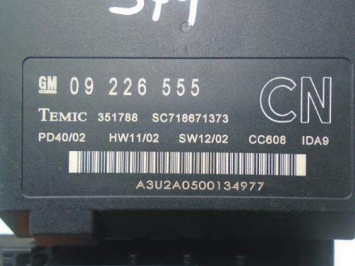 Komfortka Opel Vectra C 09226555