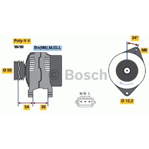 Alternátor Toyota Yaris 27060-23030