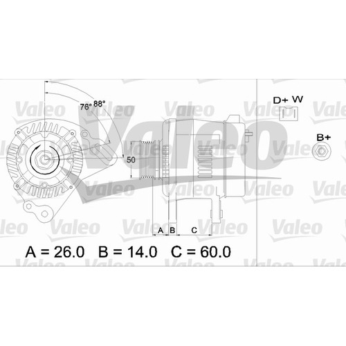 Alternátor Skoda Felicia II 030903023E
