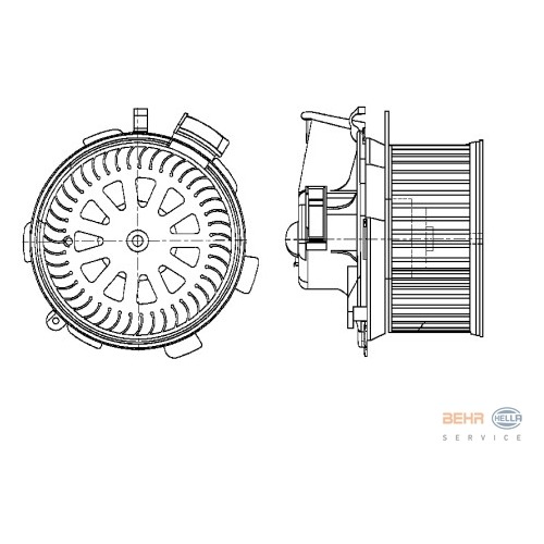 Motorček kúrenia Peugeot 206 SW