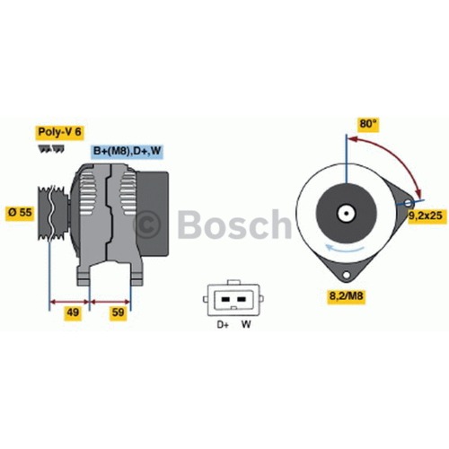 Alternátor VW Golf IV 028903025G
