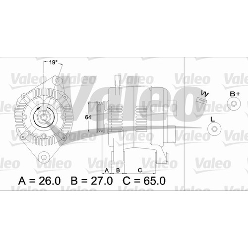 Alternátor Renault Megane I A13VI184