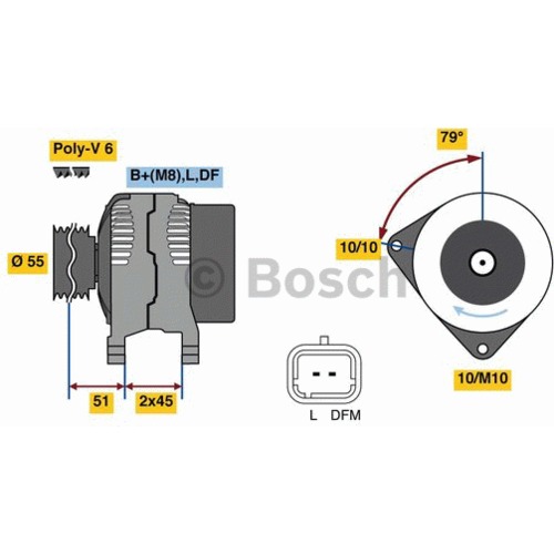 Alternátor Peugeot Expert A1TA3391B