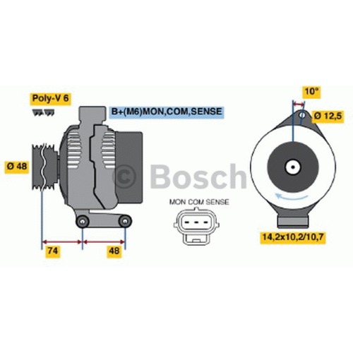 Alternátor Ford Focus 98AB10300GC