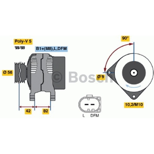 Alternátor Volkswagen Passat B5 1.6 06B903016C