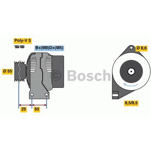 Alternátor Lancia Ypsilon 51709131