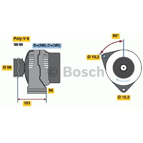 Alternátor Peugeot 406 9618961680