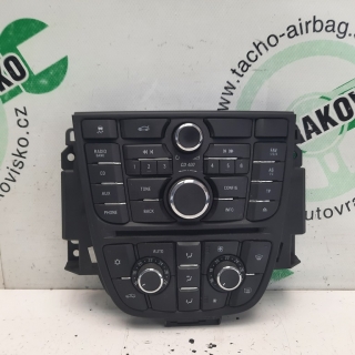 Ovládač kúrenia Opel Astra J 13435148