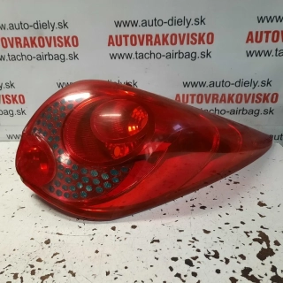 Zadné svetlo pravé Peugeot 207 SW