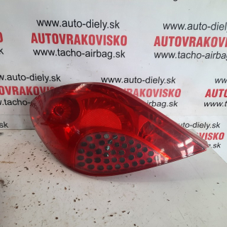 Zadné svetlo lavé Peugeot 207 HB