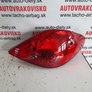 Zadné svetlo pravé Peugeot 207 HB